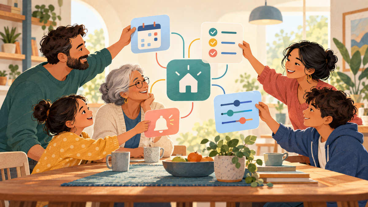 A family hub in harmony